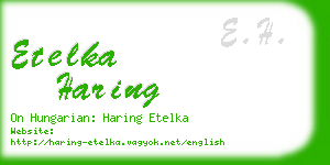 etelka haring business card